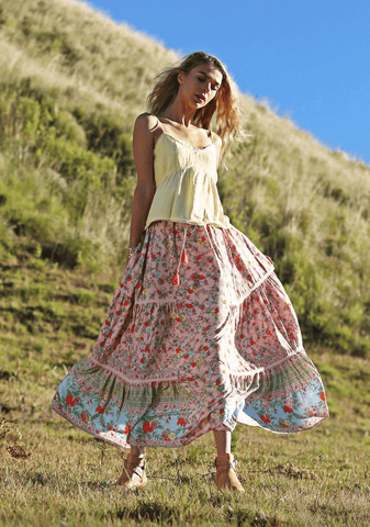 Opal Maxi Skirt - Sunshine Daisy