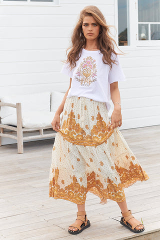 Paper Heart Lisse Autumn Maxi Skirt